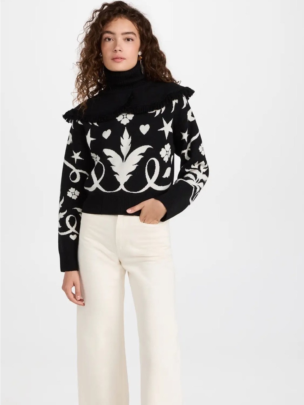 Hayley Menzies Belle star western style sweater size XS